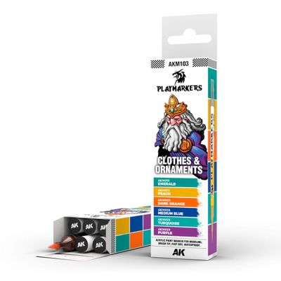 AK Interactive: Playmarkers – Clothes & Ornaments (6 barev)