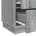 vidaXL Nočný stolík Sivá sonoma 62 x 34,5 x 44,5 cm Kompozitné drevo