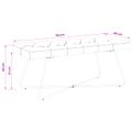 vidaXL Lavica s gombíkovým prešívaním Sivohnedá 110 x 40 x 46 cm Látka