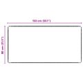 vidaXL Behúň koberec Čierna 80 x 150 cm 100% Polypropylén Tuft