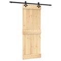 vidaXL Posuvné dvere 80 x 210 cm Masívne borovicové drevo (neupravené)