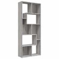 vidaXL Knižnica sivý dub sonoma 67x24x161 cm spracované drevo