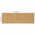 vidaXL Kusové koberce Prírodná 80 x 250 cm Juta