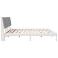 vidaXL Rám postele Biela 200 x 200 cm Masívne borovicové drevo