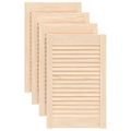 vidaXL Lamelové dvierka na skrinku 4 ks 61,5x39,4 cm, borovicový masív