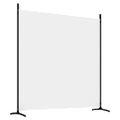 vidaXL 3-panelový paraván biely 525x180 cm látkový