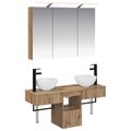 vidaXL Set kabinetov do kúpeľne 4 ks Dub artisan Kompozitné drevo