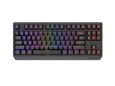 GENESIS herná klávesnica THOR 230/TKL/RGB/Outemu Silent Lemon/Bezdrôtová USB + Bluetooth/US layout/Č