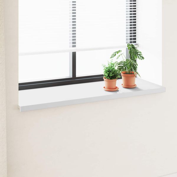 vidaXL Parapetné dosky Biela 120 x 50 x 4,5 cm PVC