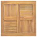 vidaXL Štvorcová stolová doska 50x50x2,5 cm teakový masív