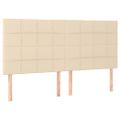 vidaXL Boxspring posteľ s matracom krémová 200x200 cm látka