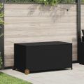 vidaXL Záhradný úložný box, čierny 120x65x61 cm, polyratan