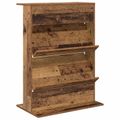 vidaXL Regál na časopisy Staré drevo 70 x 41 x 96 cm Kompozitné drevo