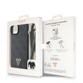 Guess puzdro pre iPhone 15 Plus 6,7" GUHCP15MP4TDSCPK čierne hardcase Crossbody 4G Metal Logo