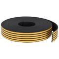 vidaXL Samolepiaca tesniaca páska na okno Čierna 15 x 8 mm 12 m