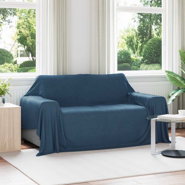 vidaXL Prikrývky na hodenie 6 pcs Námornícka modrá 280 x 210 cm Flís