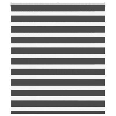 vidaXL Zebra roleta čierna 120x150 cm šírka látky 115,9cm polyester