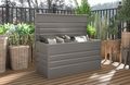 Záhradný box G21 Denver 400 L, metalický šedý plechový