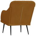 VidaXL Kreslo hnedé 63x76x80 cm zamat