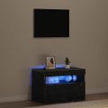 vidaXL TV skrinka 60 x 35 x 40 cm Čierny dub Kompozitné drevo
