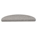 vidaXL Samolepiace nášľapy na schody Sisal 30 ks 65x21x4 cm strieborné