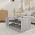 vidaXL Konferenčný stolík sivý sonoma 102x55x43 cm drevotrieska