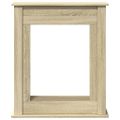 vidaXL Obloženie krbu dub sonoma 75x20x87,5 cm kompozitné drevo