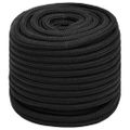vidaXL Lodné lano čierne 16 mm 250 m polypropylén