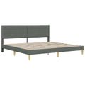 vidaXL Rám postele s matracom Tmavo šedá 180 x 200 cm látka