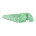 vidaXL Fóliovník s oceľovým rámom zelený 120 m² 16x5x2,3 m