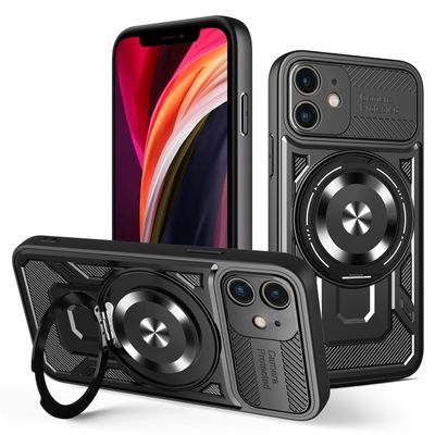 Puzdro Defender Armor Mag pre iPhone 12 6,1" čierne