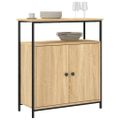 vidaXL Komoda, dub sonoma, 70x30x80 cm, imitácia dreva