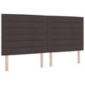vidaXL Ottoman posteľ s matracom a LED Tmavohnedá 200 x 200 cm Látka