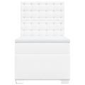 vidaXL Boxspring posteľ s matracom biela 80x200 cm umelá koža