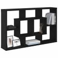 vidaXL Stenná polica Čierny dub 85 x 16 x 52,5 cm Kompozitné drevo