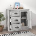 vidaXL Komoda sivá sonoma 70x35,5x67,5 cm spracované drevo