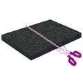 vidaXL Pad z gumových granúl na dvor Čierny 6 x 9 x 0,8 cm Guma