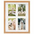 vidaXL 3D fotorámiky 5 ks dubové 28x35 cm na 4 obrázky (10x15 cm)