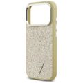 Puzdro Guess Glitter Triangle Logo MagSafe pre iPhone 17 Pro zlaté