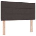vidaXL Posteľ s pružinovým rámom Tmavohnedá 200 x 90 cm látka