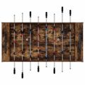 vidaXL Stolný futbal Údený Dub 125 x 60,5 x 80 cm Kompozitné drevo