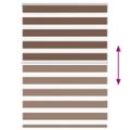 vidaXL Zebra roleta hnedá 95x100 cm šírka látky 90,9 cm polyester