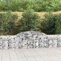 vidaXL Oblúkový gabionový kôš 20 ks 300x30x60/80 cm pozinkované železo