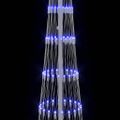 vidaXL LED vianočný stromček Modrá 250 cm Kov