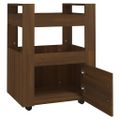 vidaXL Kuchynský vozík hnedý dub 60x45x80 cm spracované drevo
