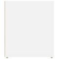 vidaXL TV skrinka biela 100x35x40 cm spracované drevo