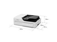 Epson WorkForce DS-1730 - Skener dokumentov - Duplex - 215.9 x 3048 mm - 1200 dpi x 1200 dpi - až 30 strán za min. (ČB) / až 30 strán za min. (farebný) - ADF (60 listov) - až 3000 skenov denne - USB 2.0