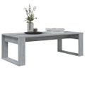 vidaXL Konferenčný stolík, sivý a sonoma 110x50x35cm, kompozitné drevo