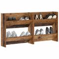 vidaXL Skriňa na topánky 2 ks 60 x 18 x 60 cm Kompozitné drevo