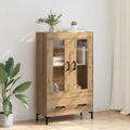 vidaXL Highboard Remeselný dub 69,5 x 31 x 115 cm Kompozitné drevo